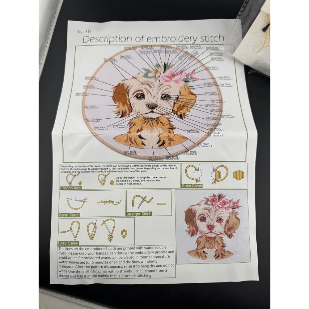 New Dog Embroidery Kit - Cocker Spaniel - No. 819